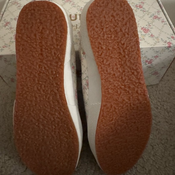 Superga X LoveShackFancy VIRAL Floral Print 💐 “Green Leaf” Sneakers NIB Rare 💎 - Picture 8 of 10